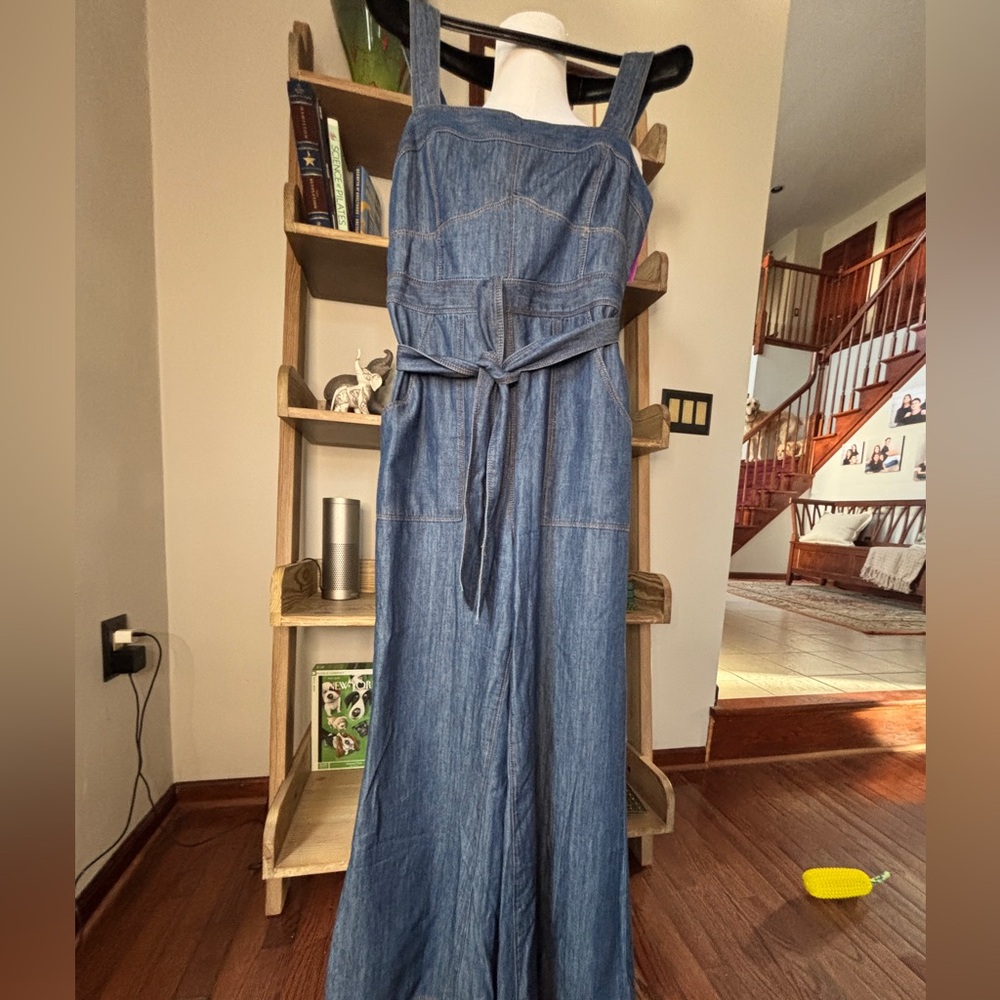 Anthropology Denim Wide Leg Women’s Jumpsiut